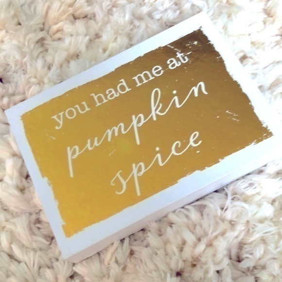 Gold Pumpkin Spice Decor - Picture 1 of 2